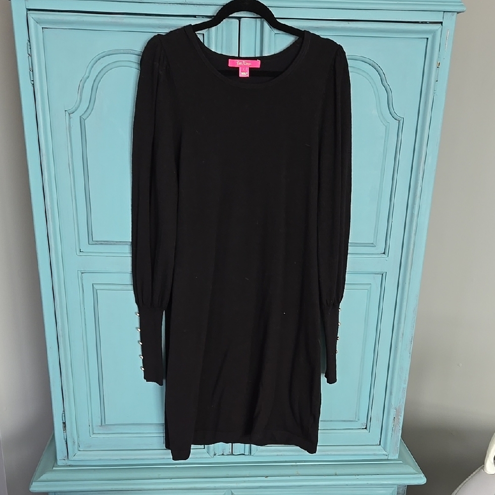 Lilly Pulitzer Black Long Sleeve Dress